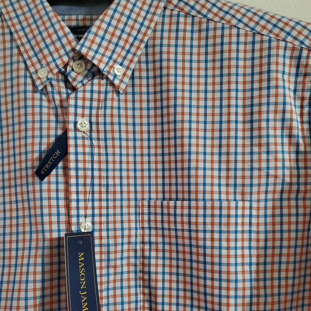 Mens Mason James short sleeve button down